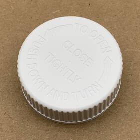 808218 Drug Plastics Closure Inc 1400 Closures 38mm Securx Push Down And Turn Prescription Caps