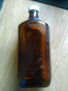 3xxxii Duraglass Graduated Storage Bottle