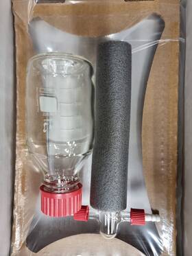 247130008 Duran Gas Washing Bottle Without Filter Disc Gl 45 500 Ml