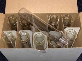 248390107 Duran Gl-32 Glass Screw Thread Tube On 28mm Od X 2.0mm Wall 140mm Long Nos