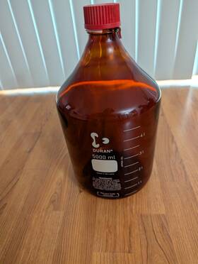 501124 Duran Lab Bottle Gl45 5000 Ml Brown