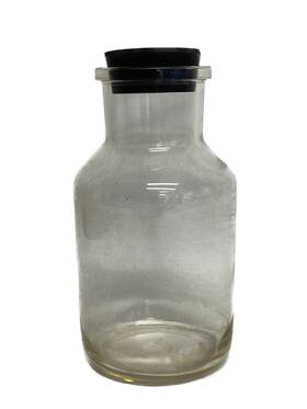 211815405 Duran Dwk Kimax 1000ml Glass Wide Mouth Microbiology Bottle With Flat Flange Rubber Stpr