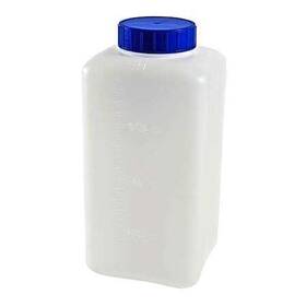 501305-2000 Dynalon Rectangular Bottles 235mm H Natural Pk5