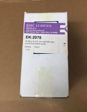 Ek-2076 E&k Scientific 25x96 Well Plates 2ml Square Clear Polypropylene