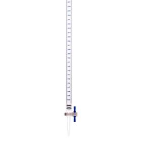 Eisco 849230016579 25ml Acrylic Burette - Class B 0.1ml Blue Graduations With Ptfe Key Stopcock