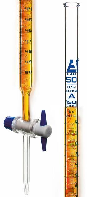 Eisco 849230016814 Burette 50ml - Class A 0.05ml Accuracy Borosilicate Glass Straight Bor Eisco 849230016814 Burette 50ml - Class A 0.05ml Accuracy Borosilicate Glass Straight Bor