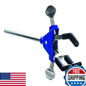 Eisco B00vf0prqq 3 Finger Vinyl Coated Dual Adjustable Extension Clamp On Stainless Steel