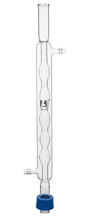 Ch01014b Eisco Condenser 200mm Screw Thread Cone And Socket Size 19/26 Borosilicate Glass Eis