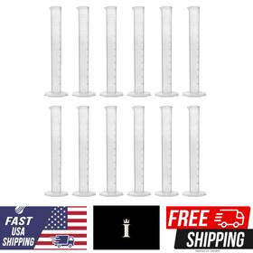 Ch0354d-12 Eisco Pack Of 12 Measuring Cylinders 100ml - Class B Tolerance Octagonal Base