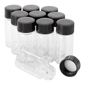 Ellbest 445030284250 5ml 0.17 Oz Small Glass Vials Liquid Sample Collection Clear Bot