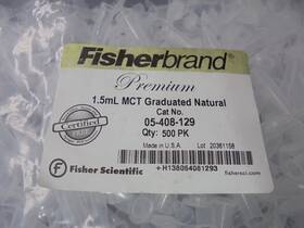 05-408-129 Fisher Brand Premium 1.5ml Mct Graduated Natural Qty 500