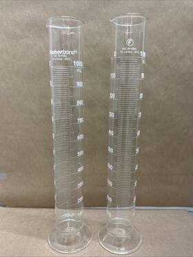 Fisher 08-555g Brand 1000ml Granulated Cylinder Dule Measurement No