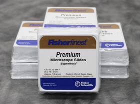 12-544-7 Fisher Scientific 6 Pk. Finest Premium Microscope Slides Superfrost 25x75x1mm
