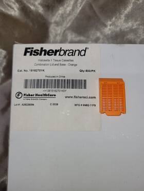 15182701k Fisherbrand 500 Histosette Ii Tissue Cassettes Orange