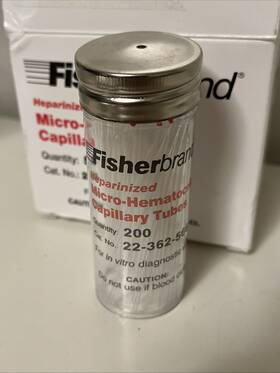 22-362-566 Fisherbrand 22-362-574 Micro-hematocrit Capillary Tubes Cat 1/pk 200