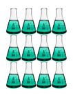 12-250ml Fl0705 Eisco Case Of Erlenmeyer Conical Flasks Glass Premium 849230033842