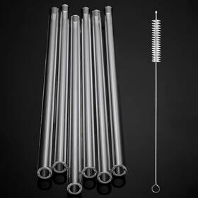 79614 Foldtier 6 Pcs Borosilicate Glass Tube 12mm Od 2mm Thick Blowing 12 Inch Clear