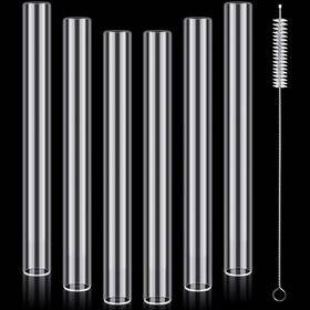 Goo-foldtier-14757 Foldtier 6 Pcs Borosilicate Glass Tube 12mm Od 2mm Thick Blowing 4 Inch Clear