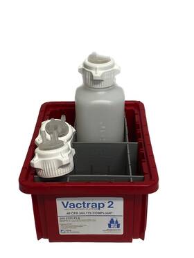 305-2101-fls Foxx Life Sciences Vactrap 2 Vacuum Trap System With Pp Red Bin And 1l Hdpe Bottle