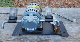1531-186-g288x Gast Vacuum Pump With Gauge And Mounting Plate Guaranteed