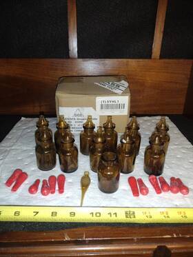 5yhl1 Ggs Glass Amber Dropping Bottle 30 Ml 1 Fl Oz Grainger Qty 12
