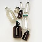 Gla-00820 Qorpak Narrow Mouth Boston Round Bottle Sampling Glass Clear Pk