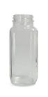 Gla-00822 Qorpak Clear Glass Wide Mouth French Square Bottle With Neck