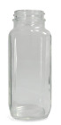 Gla-00836 Qorpak Clear Glass Wide Mouth French Square Bottle With Neck