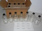Glc-01191 Qorpak Boston Round Clear Black Caps Box Of