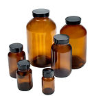 Glc-02149 Not Listed Amber Wide Mouth Packer Bottles With Pv Caps