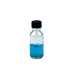 Glc-04899 Not Listed Clear Boston Round Glass Bottles With Caps