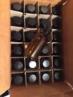 Glc-07984 Qorpak Amber Boston Round Glass Bottles With Caps