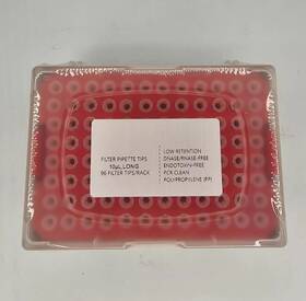 150903 Globe Scientific 10ul Long Pp Low Retention Filter Pipet Tips 10x 96/rack 960 Per Box Ref