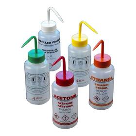 Wgw541vtml-ghs Globe Scientific Low-density Polyethylene Multi-lingual Wash Bottle Safety Ven