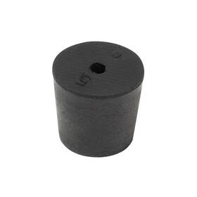 16zd52 Grainger Approved 5.5-1h Stopper Sz 5.5 24 Mm Bdia Black Pk28