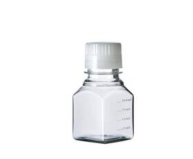 951700 Greiner Bio-one 100/cs 100ml Pet Tetragonal Clear Media Bottles With Caps