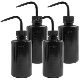 Grosun 600248649537 4 Pack 250ml Wash Bottles - Plastic Tattoo And Squeeze Diffuser Fo