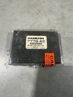 7770-02 Hamilton 6 Pack 22 Gauge Small Hub Removable Needle New