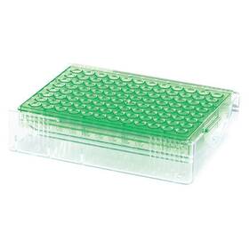 120540 Heathrow Scientific Low Temp Pcr Rack 96 Well Green Pk5