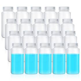 Hoolerry Wlhoolerry1562 20 Pcs 16oz 500ml Plastic Sample Bottles Laboratory Grade Polypropylene