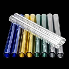 Hzcpeng 736482566771 10 Pcs Multicolor Glass Tubes 4 Inches Long 10mm Od 7mm Id