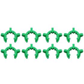 Jcbiz 744678725734 8pcs 24mm Keck Clips Green #24 Plastic Lab Clamps For 24/29 24/40 Joint
