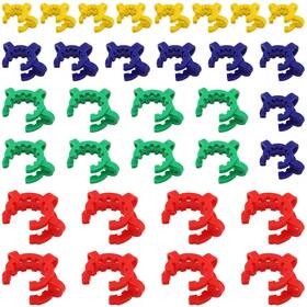 Jeuihau 748675686562 32pcs Plastic Keck Clips Multi-sized 14mm To 29mm Lab Joint Clamps