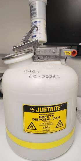 Seepicoo1 Just Rite Safety Disposal Can For Organic Solvent Waste 5 Gallon Capacity Bgs