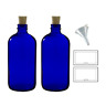 Juvcbcs162 Juvitus Oz Cobalt Blue Glass Boston Round Bottle 689720989620