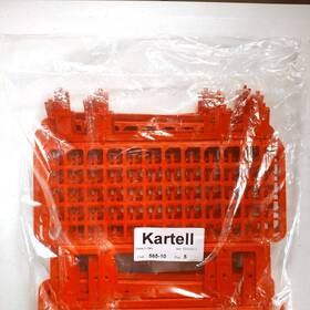 565-10 Kartell Pack Of 5 Fold And Snap Test Tube Racks Red 60 Place X 16mm Full Pp