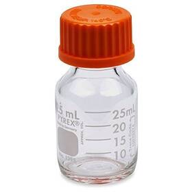 1395-25 Karter Scientific Corning Pyrex #1395-25 25ml Round Media Storage Bottles With Gl25 Screw Cap