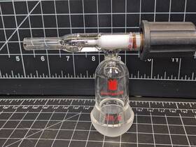 C1301 Kemtech Synthware Chromatography Flow Control Adapter Valve 35/20 Pyrex