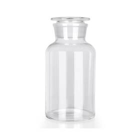 Wmcgsb2500 Kestun 2500ml Lab Borosilicate Glass Reagent Bottle Wide Mouth Clear Storage B