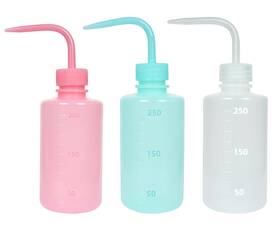 Adasf787-sf7 Kigitik 3 Pcs 250ml Plastic Squeeze Wash Bottle Narrow Mouth Safety